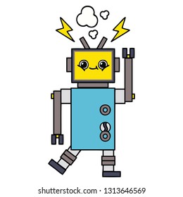 cute cartoon of a robot
