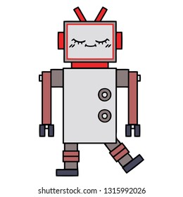 cute cartoon of a robot