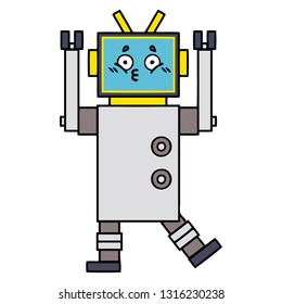 cute cartoon of a robot
