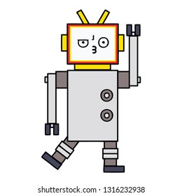 tira cómica de un robot