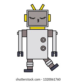 cute cartoon of a robot