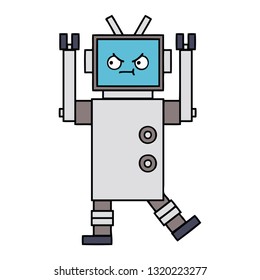 cute cartoon of a robot