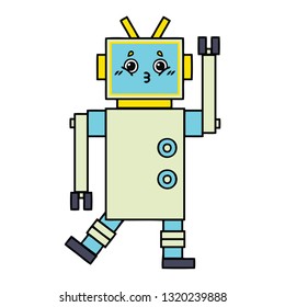 cute cartoon of a robot