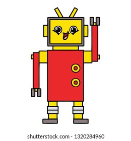 cute cartoon of a robot