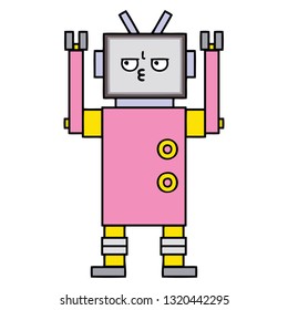 cute cartoon of a robot