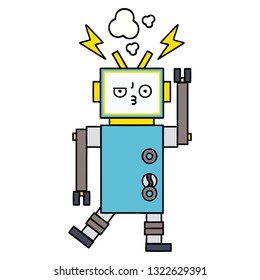 cute cartoon of a robot