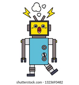 cute cartoon of a robot