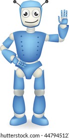 Cute cartoon robot character