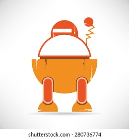 cute cartoon robot, monster