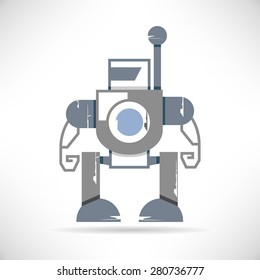 cute cartoon robot, monster