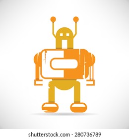 cute cartoon robot, monster