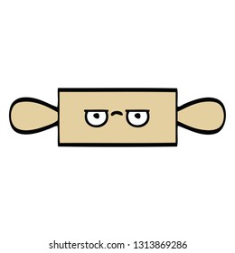 cute cartoon of a rolling pin
