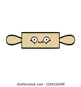 cute cartoon of a rolling pin