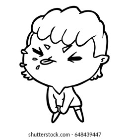 cute cartoon rude girl