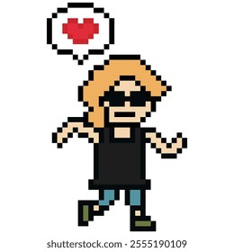 Cute cartoon run exercise pixel cartoon 8bit character woman lady run or running jog cardio lifestyle for decoration life style 8 bit female jog marathon exercise vector.