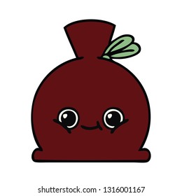 cute cartoon of a sack