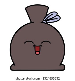 cute cartoon of a sack