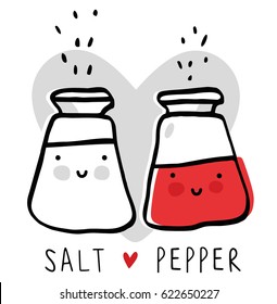 Cute Cartoon Salt And Pepper