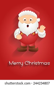 Cute Cartoon Santa Banner