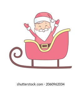 Cute Cartoon Santa Claus Christmas New Stock Vector (royalty Free 