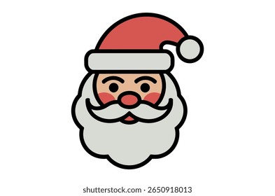 Cute cartoon Santa Claus illustration for Christmas design