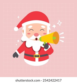Cute Cartoon Santaclaus Vector Illustration
