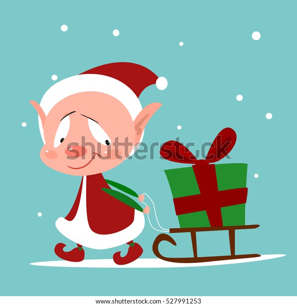 Cute Cartoon Santas Helper Big T Stock Vector Royalty Free 527991253 Shutterstock 0781