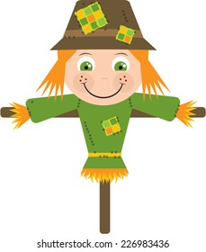 Cute Cartoon Scarecrow