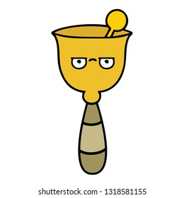 cute cartoon of a school bell