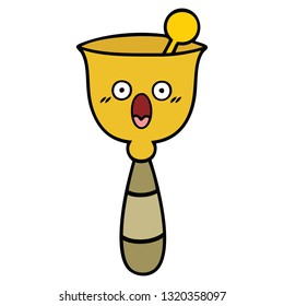 cute cartoon of a school bell