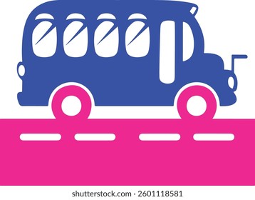 Cute Cartoon School Bus Design