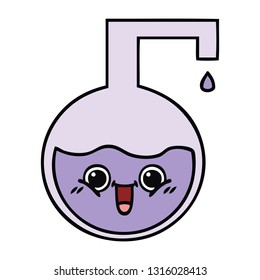 cute cartoon of a science experiment 