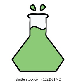 cute cartoon of a science experiment