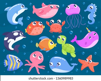 Ocean Animals Cartoon Gif - digiphotomasters