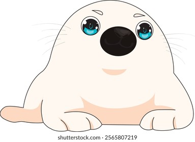 Cute Cartoon Sea Lion Vector Design