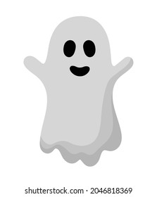 Cute Cartoon Simple Isolated Ghost