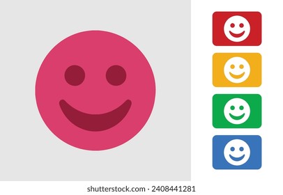 cute cartoon smiley face vector