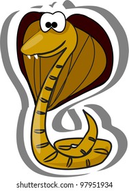 Cute cartoon snake