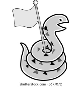 A cute cartoon snake illustration.