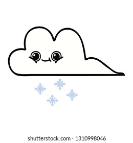 tira cómica de una nube de nieve