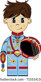Cute Cartoon Spaceman Astronaut