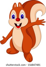 Cute Cartoon Squirrel