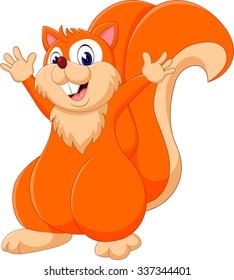 Cute cartoon squirrel of illustration
