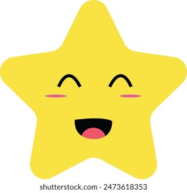 Cute Cartoon Star Expression Emoticon