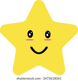 Cute Cartoon Star Expression Emoticon