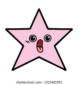 cute cartoon of a star fish