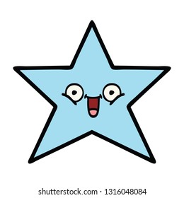 cute cartoon of a star fish
