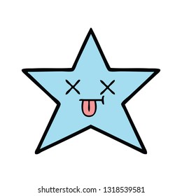 cute cartoon of a star fish