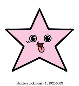 cute cartoon of a star fish