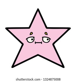 cute cartoon of a star fish